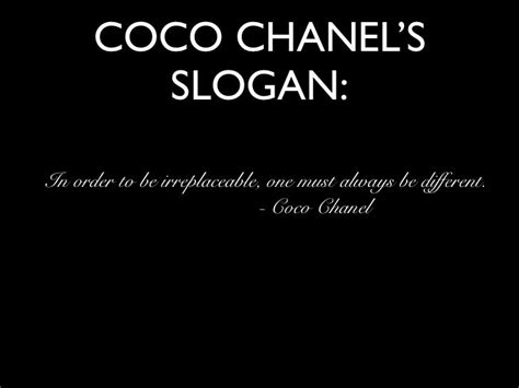 chanel slogan meaning.